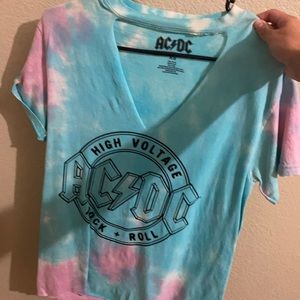 Women’s AC/DC Tie-Dye Shirt - Brand New